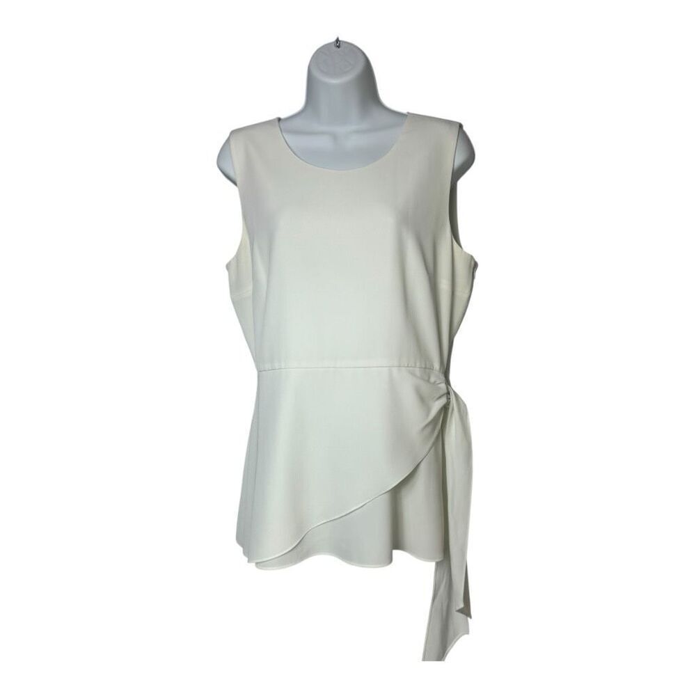 Calvin Klein sleeves top size 12 cream office workwear